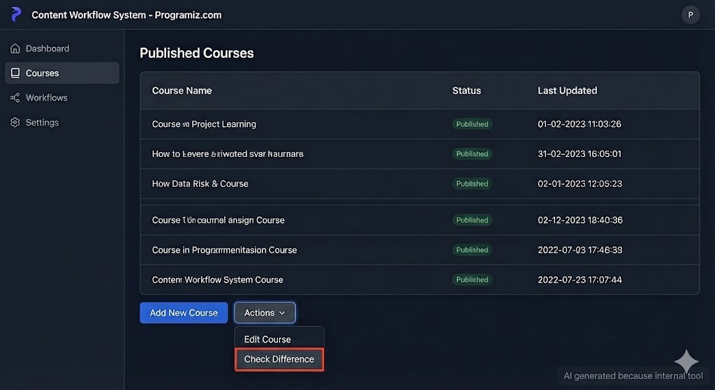 Content Workflow System